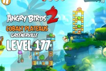 Angry Birds 2 Level 177 Cobalt Plateaus – Greenerville 3-Star Walkthrough
