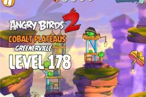 Angry Birds 2 Level 178 Cobalt Plateaus – Greenerville 3-Star Walkthrough
