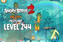 Angry Birds 2 Level 244 Pig City – Pigsyland 3-Star Walkthrough