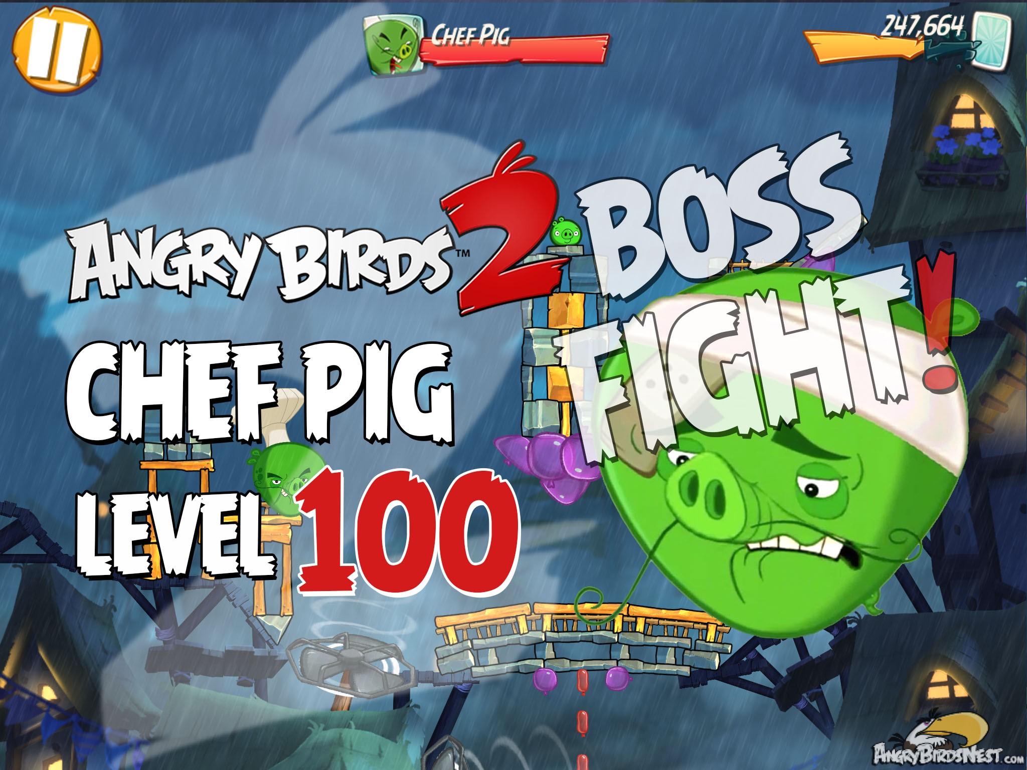 Angry Birds 2 Pig City Shangham Level 100
