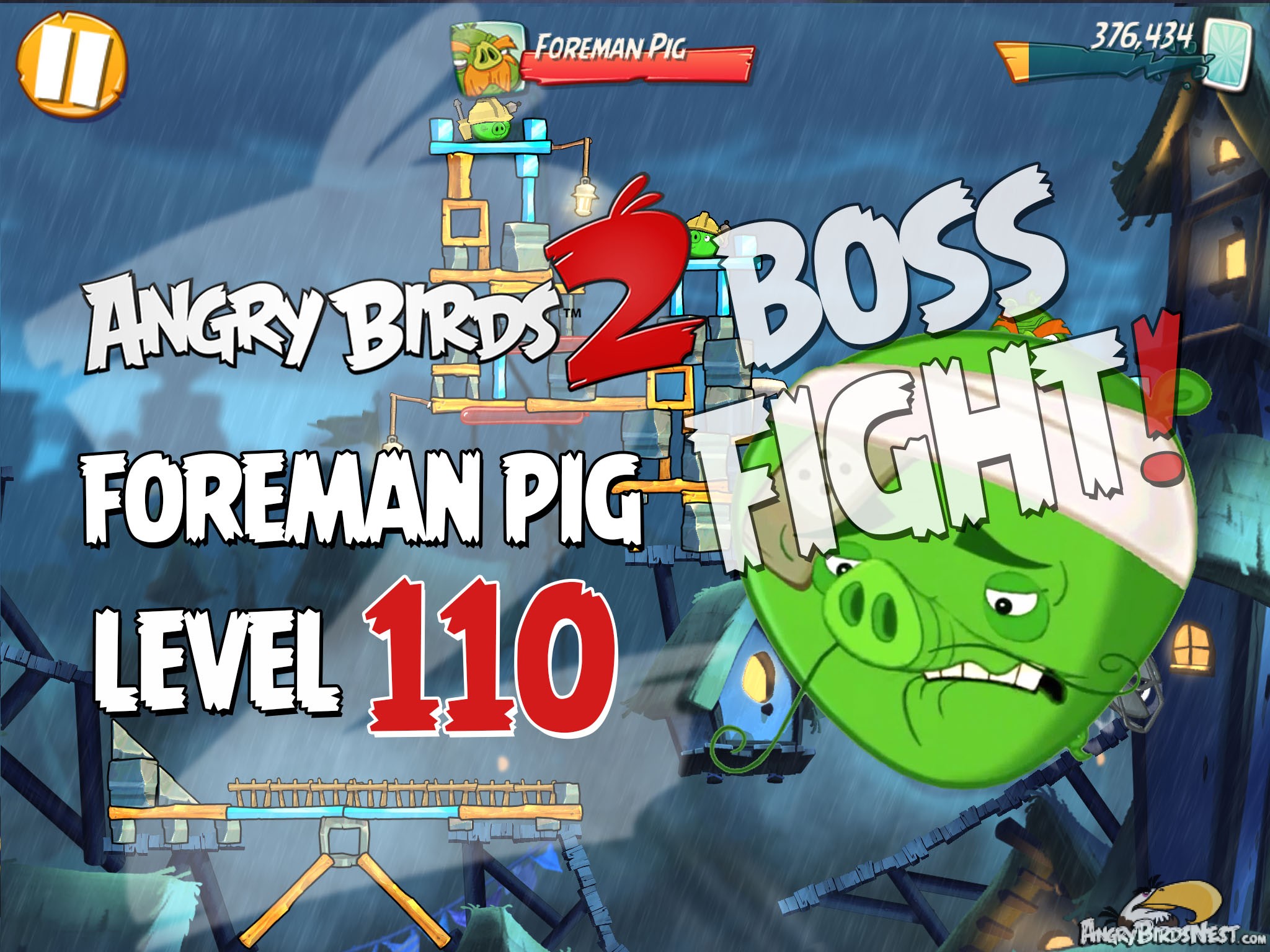 Angry Birds 2 Pig City Shangham Level 110