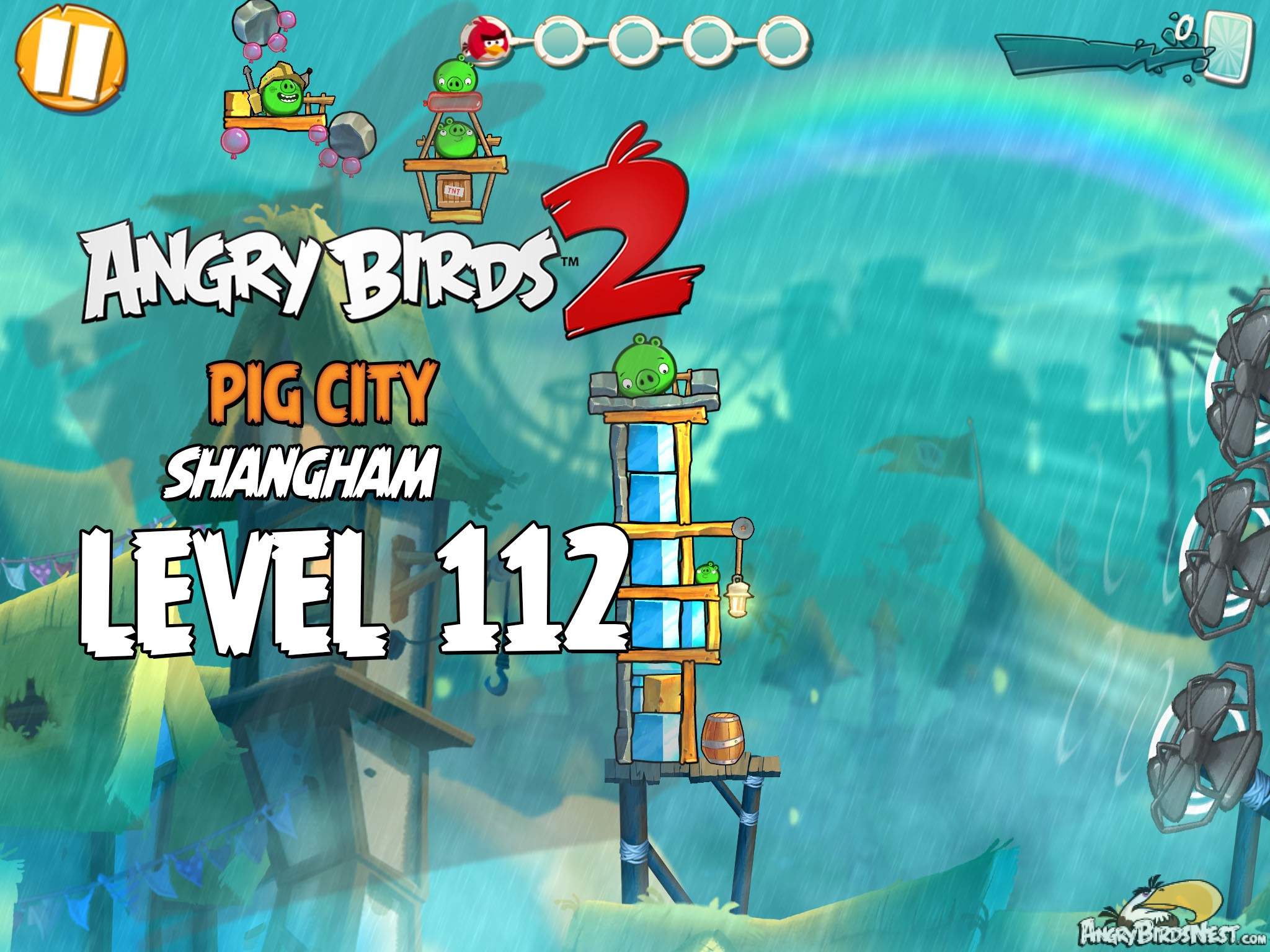 Angry Birds 2 Pig City Shangham Level 112