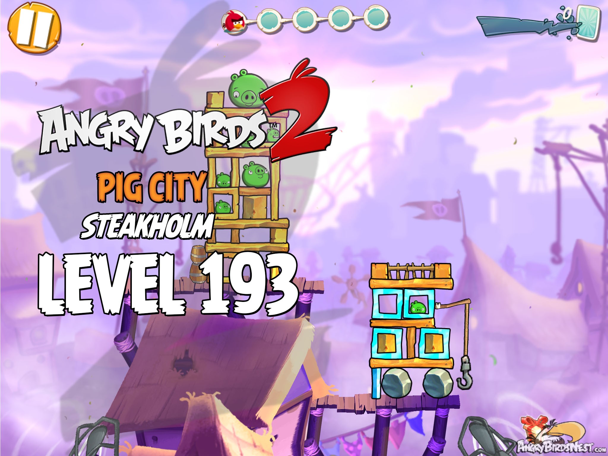 Angry Birds 2 Pig City Steakholm Level 193