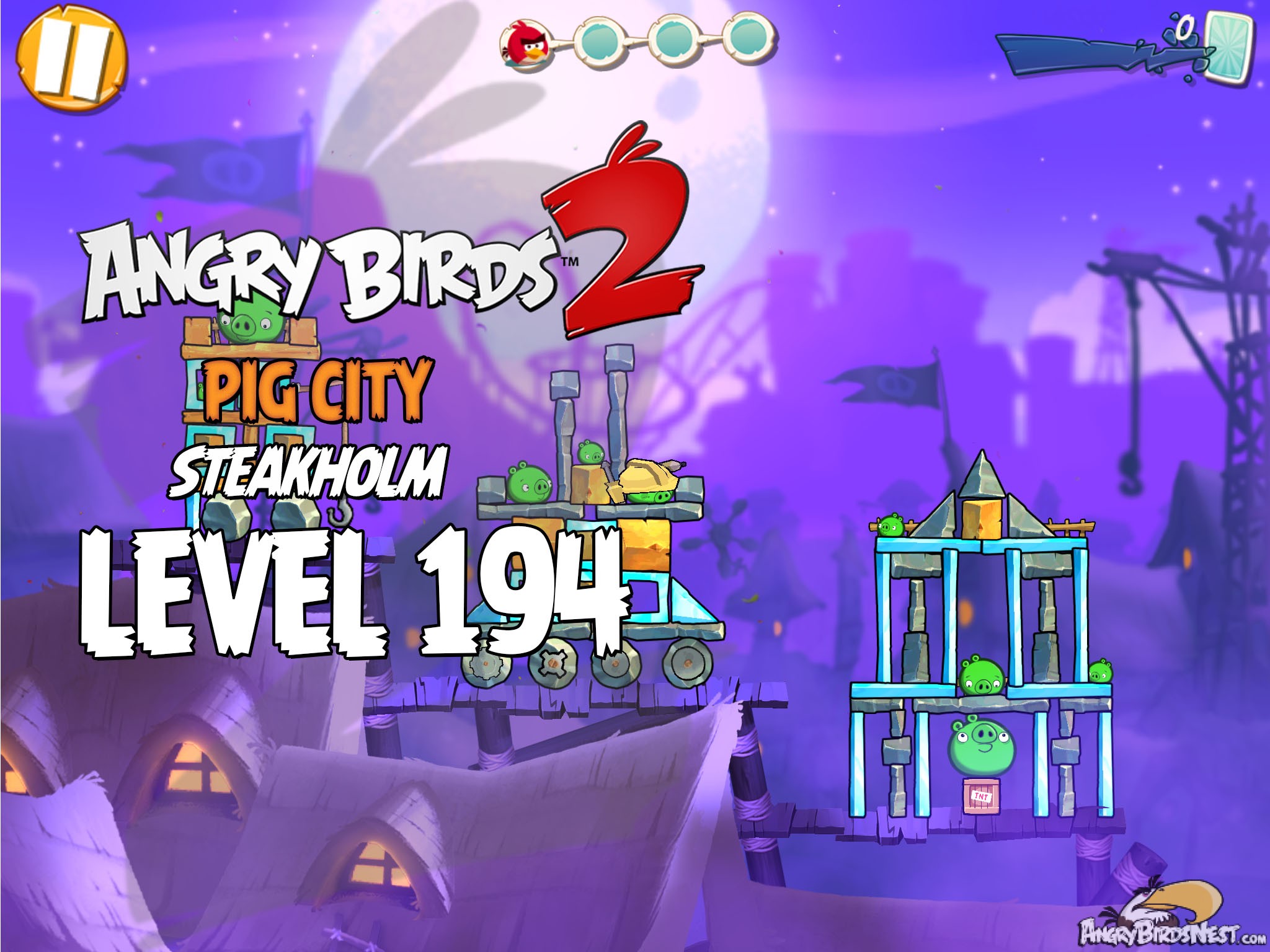 Angry Birds 2 Pig City Steakholm Level 194