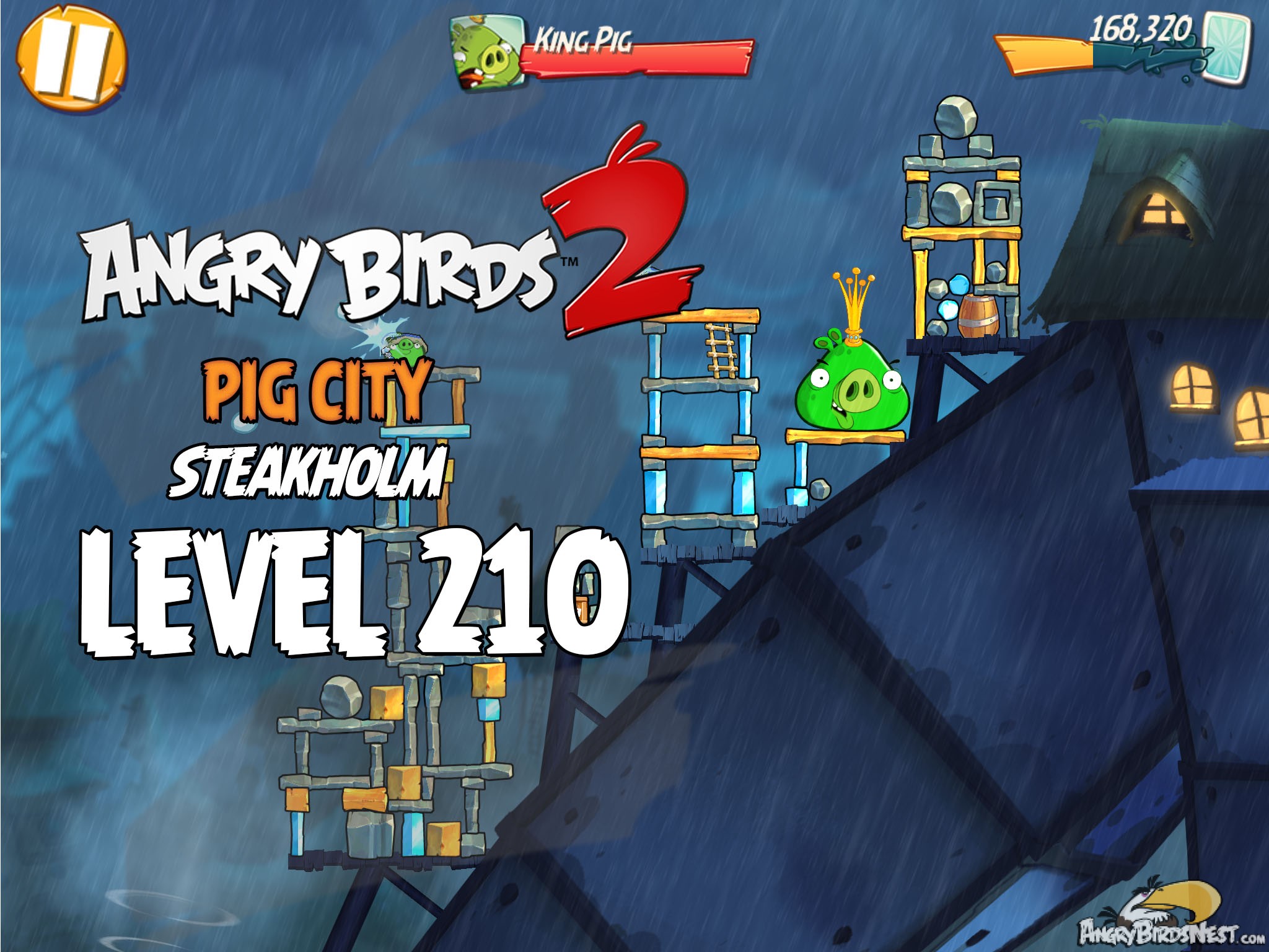 Angry Birds 2 Pig City Steakholm Level 210