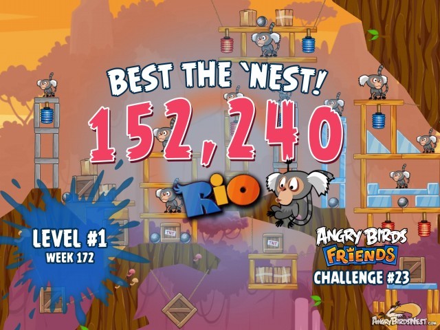Angry Birds Friends Best the Nest Week 172 Level 1