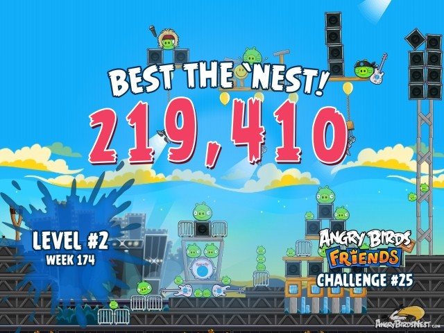 Angry Birds Friends Best the Nest Week 174 Level 2