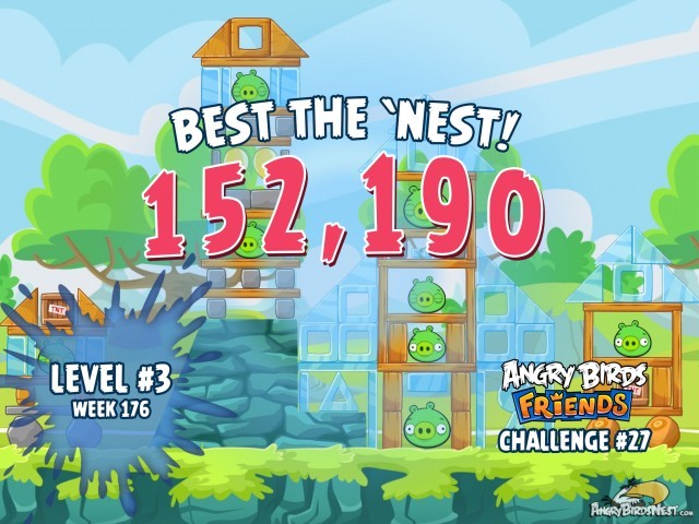 Angry Birds Friends Best the Nest Week 176 Level 3