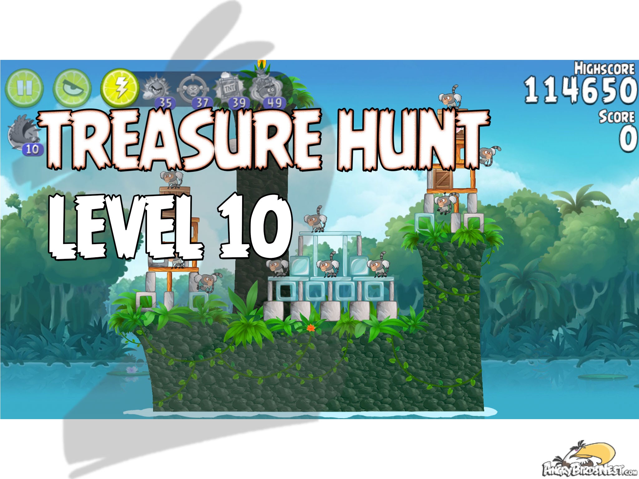 Angry Birds Rio Treasure Hunt Level 10