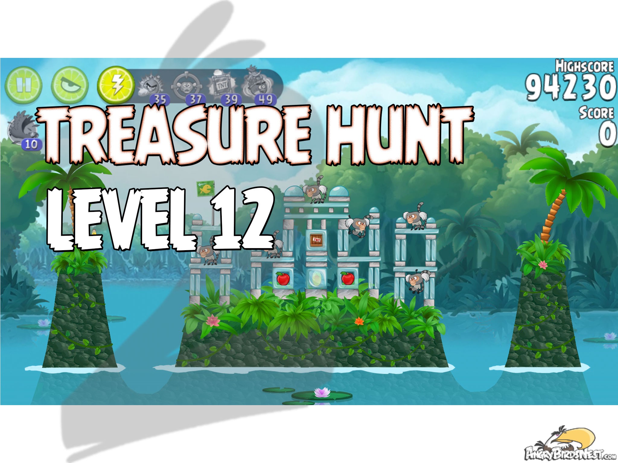 Angry Birds Rio Treasure Hunt Level 12
