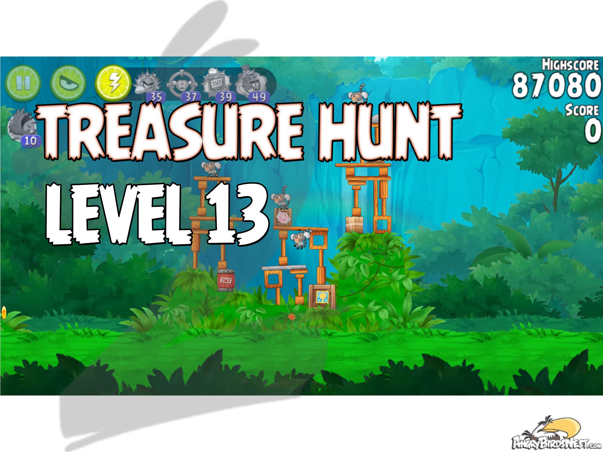 Angry Birds Rio Treasure Hunt Level 13