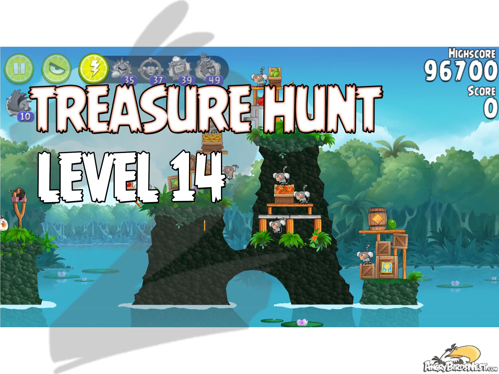 Angry Birds Rio Treasure Hunt Level 14