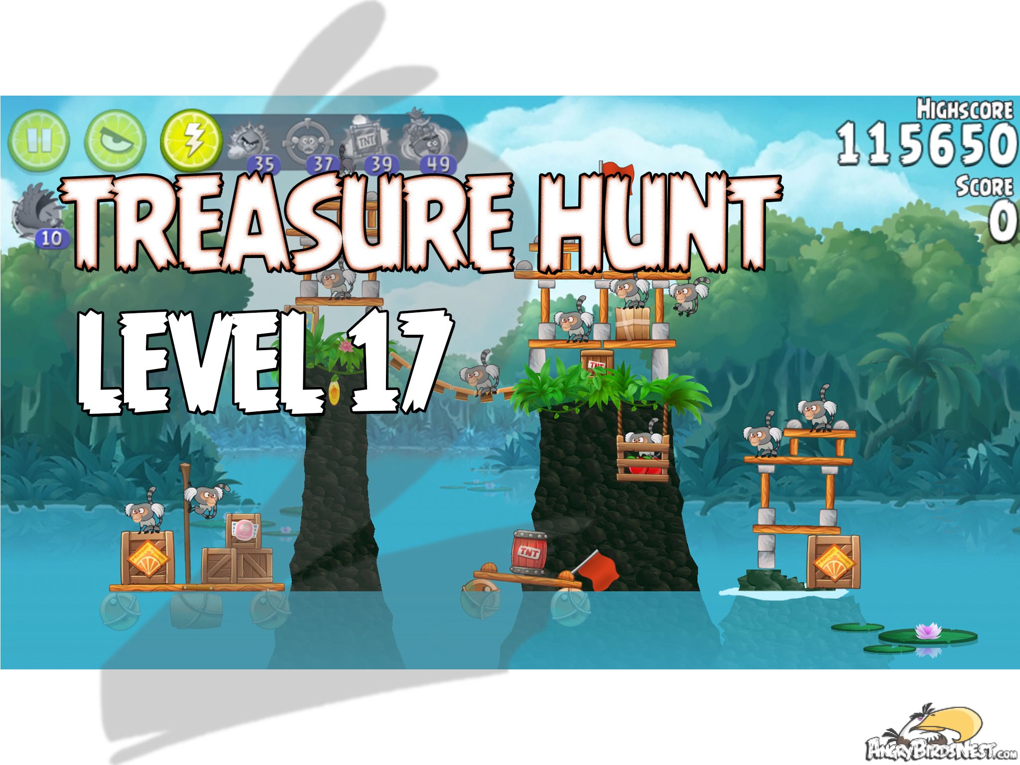 Angry Birds Rio Treasure Hunt Level 17