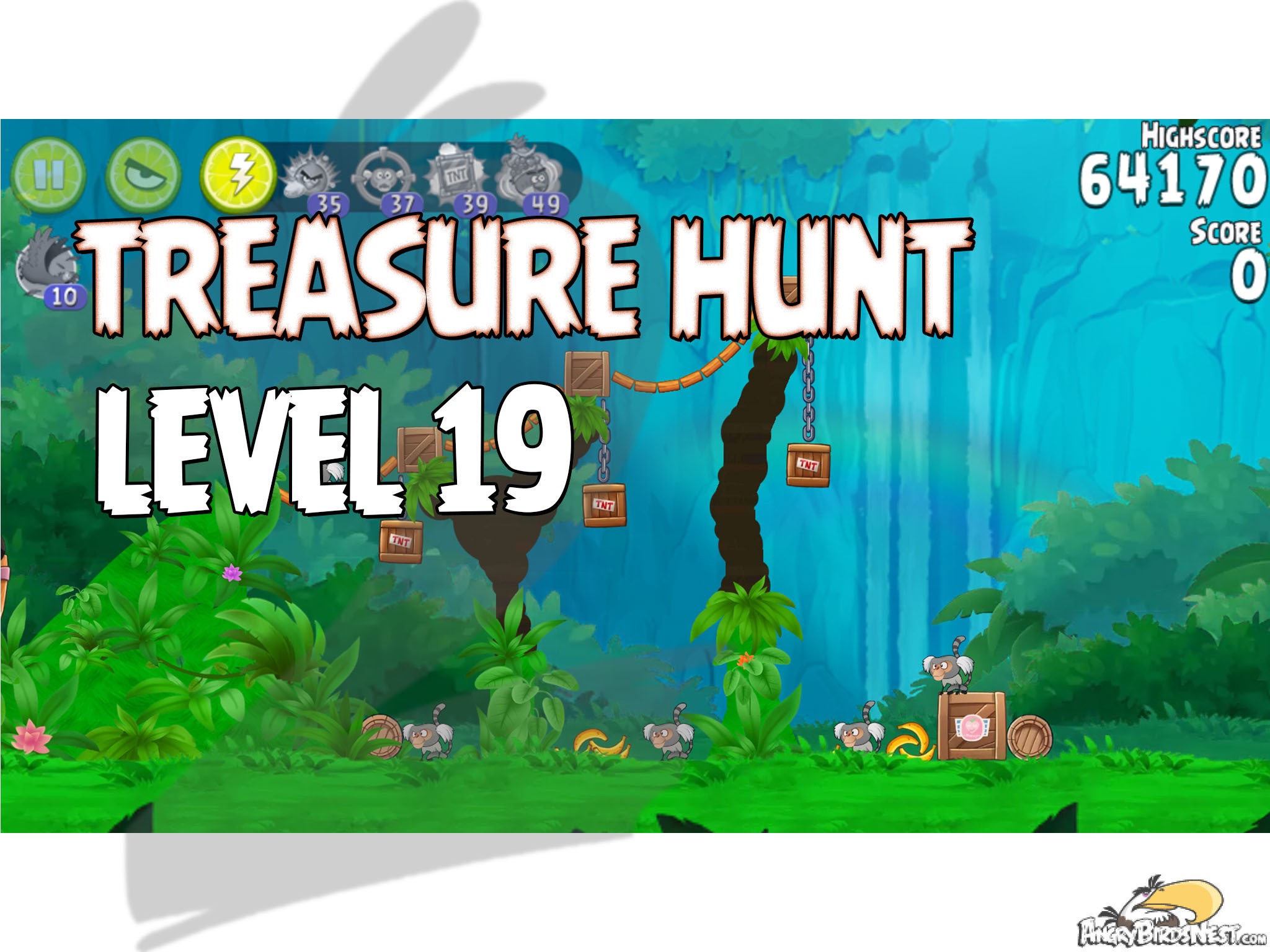 Angry Birds Rio Treasure Hunt Level 19