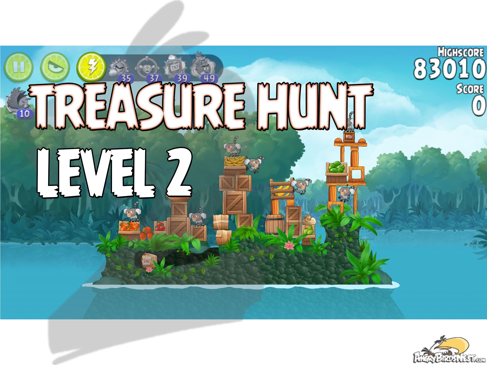 Angry Birds Rio Treasure Hunt Level 2