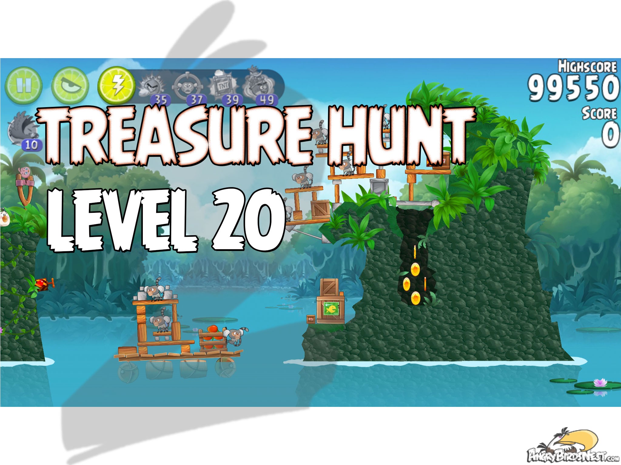 Angry Birds Rio Treasure Hunt Level 20