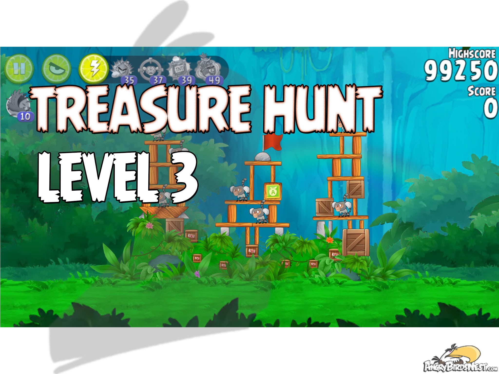Angry Birds Rio Treasure Hunt Level 3