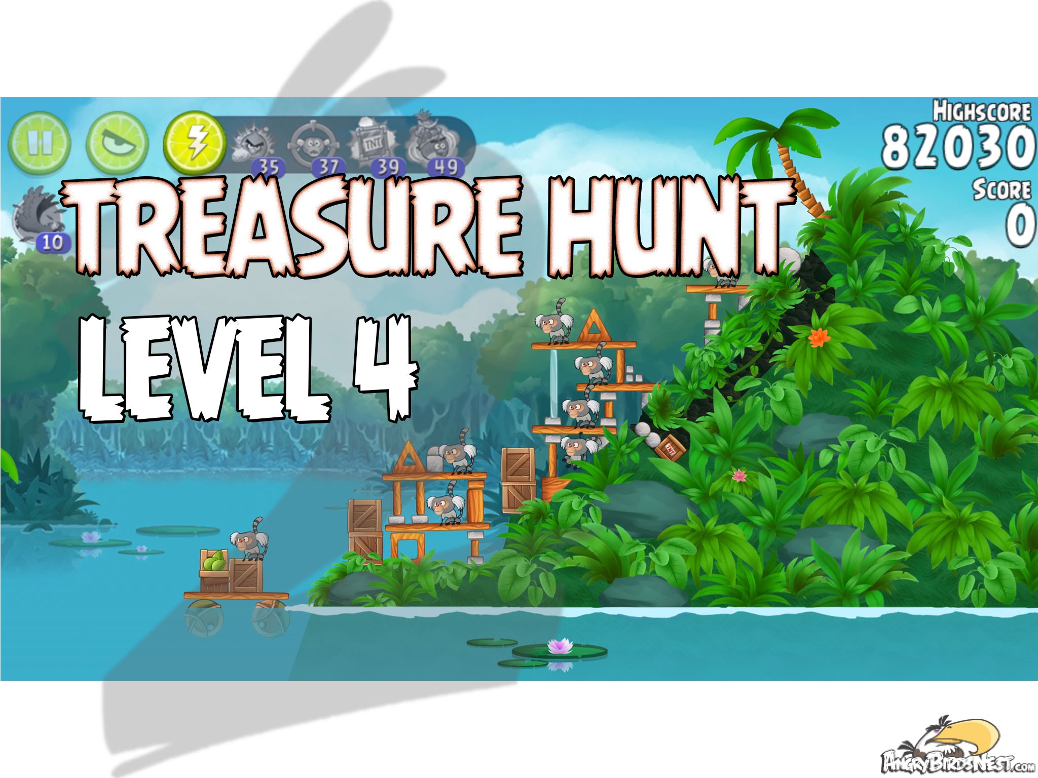 Angry Birds Rio Treasure Hunt Level 4