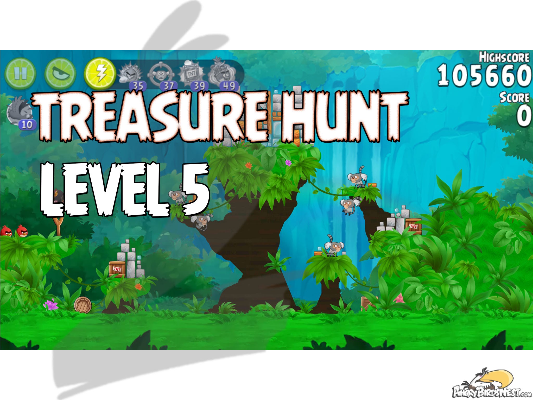 Angry Birds Rio Treasure Hunt Level 5