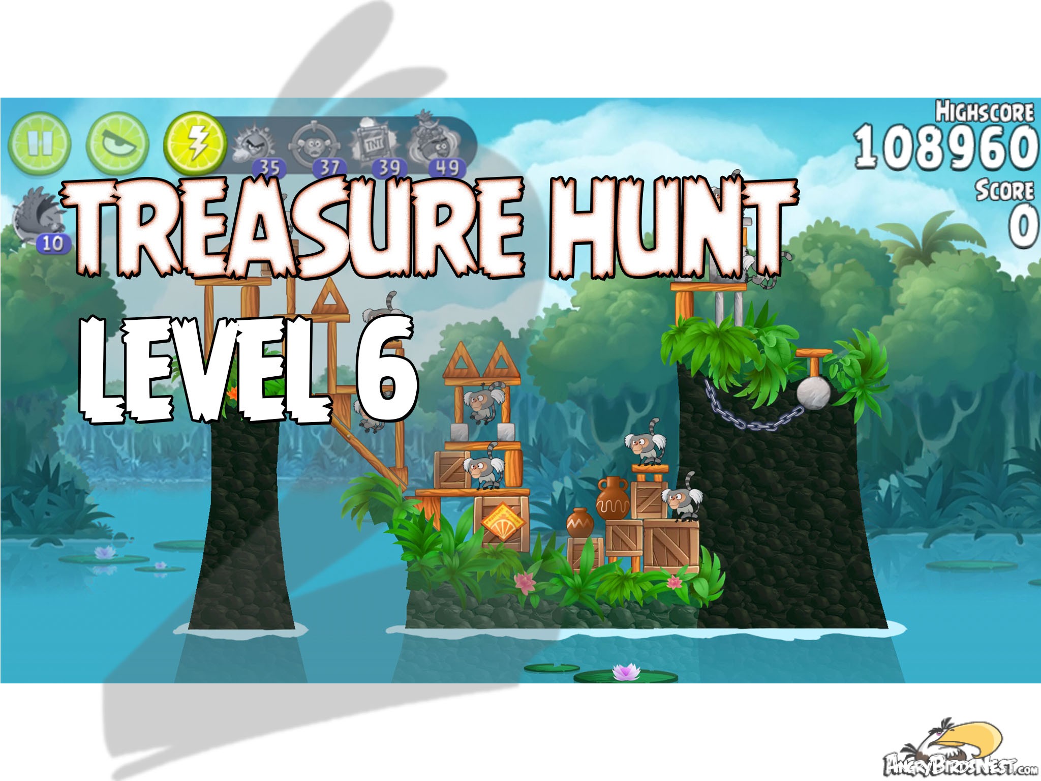 Angry Birds Rio Treasure Hunt Level 6