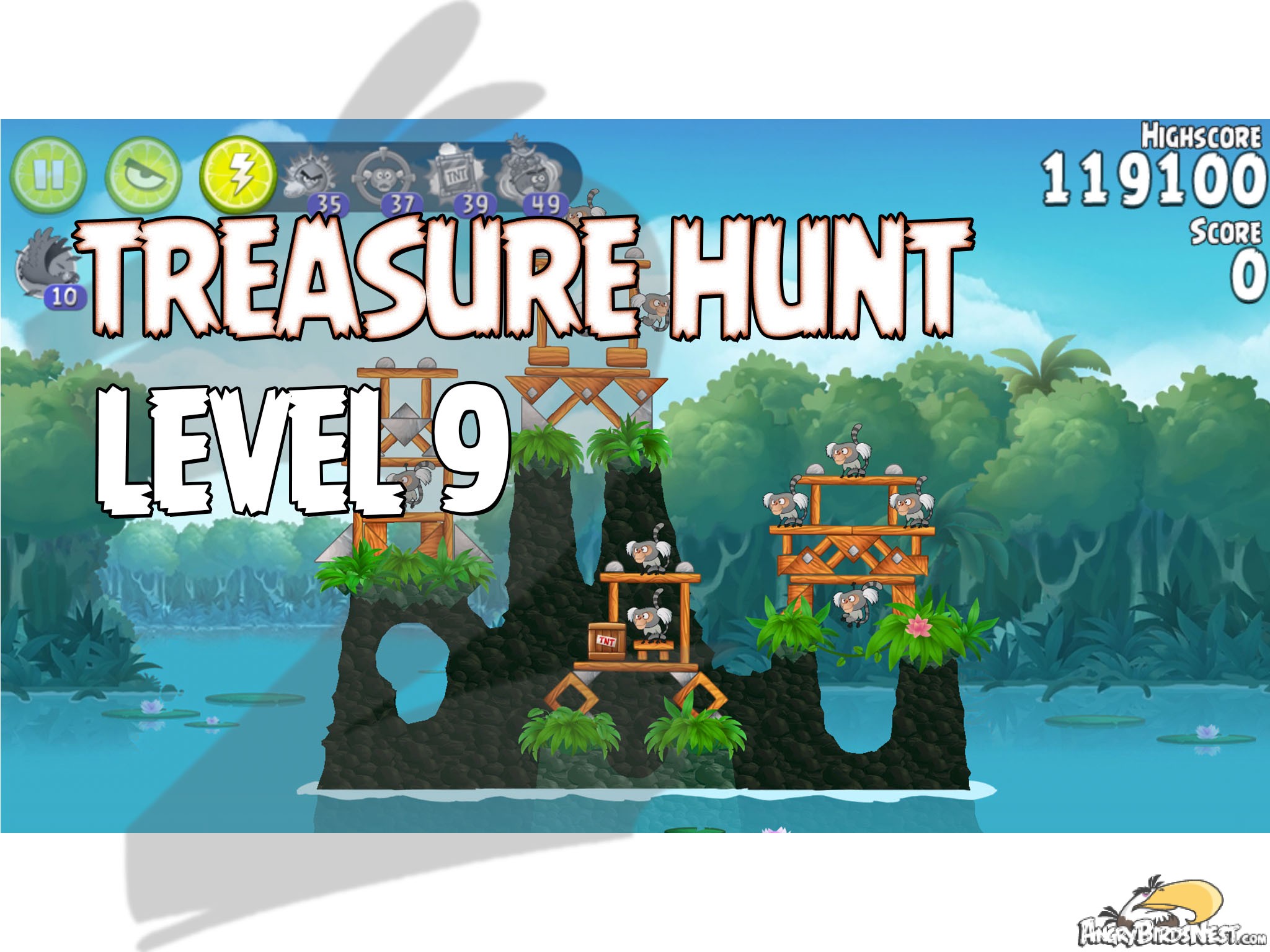 Angry Birds Rio Treasure Hunt Level 9