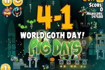 Angry Birds Seasons The Pig Days Level 4-1 Walkthrough | World Goth Day!