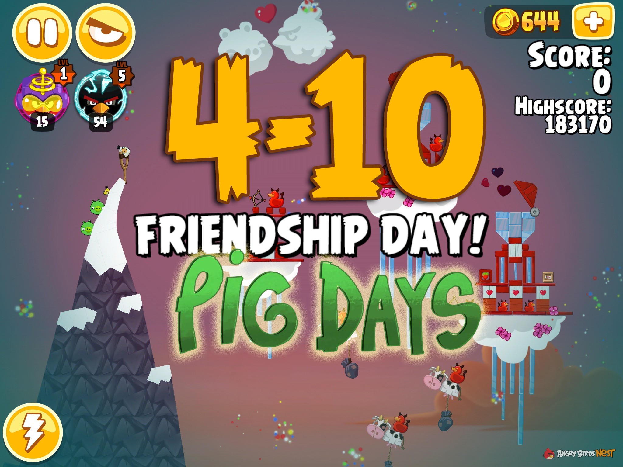 Angry Birds Seasons Pig Days Chapter 4 Level 4-10