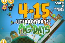 Angry Birds Seasons The Pig Days Level 4-15 Walkthrough | Literacy Day!