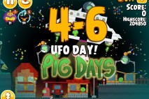 Angry Birds Seasons The Pig Days Level 4-6 Walkthrough | UFO Day!