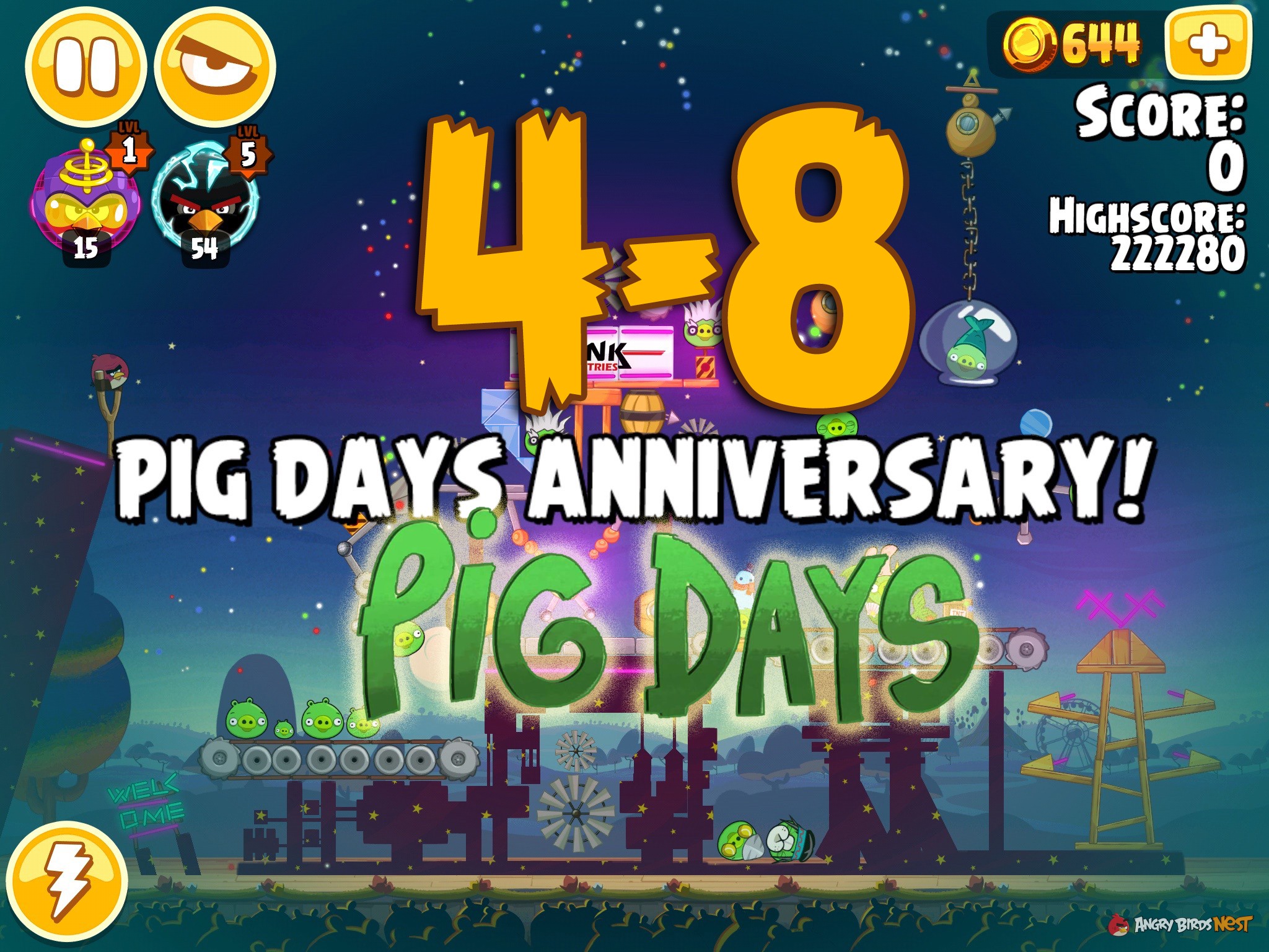 Angry Birds Seasons Pig Days Chapter 4 Level 4-8