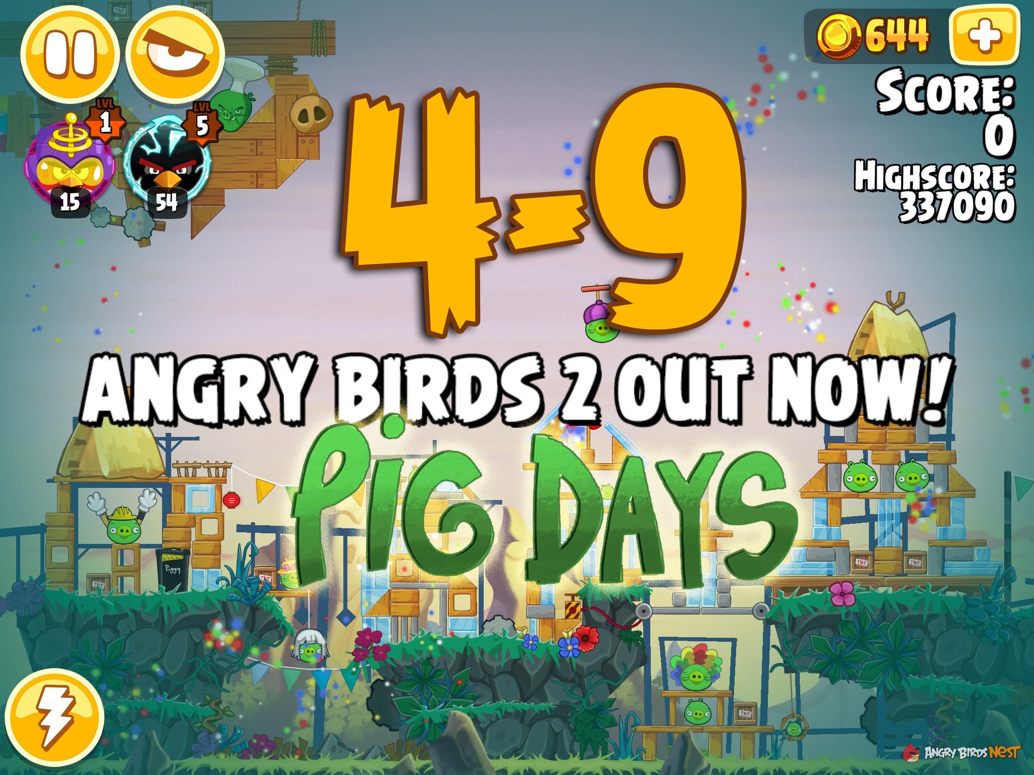 Angry Birds Seasons Pig Days Chapter 4 Level 4-9