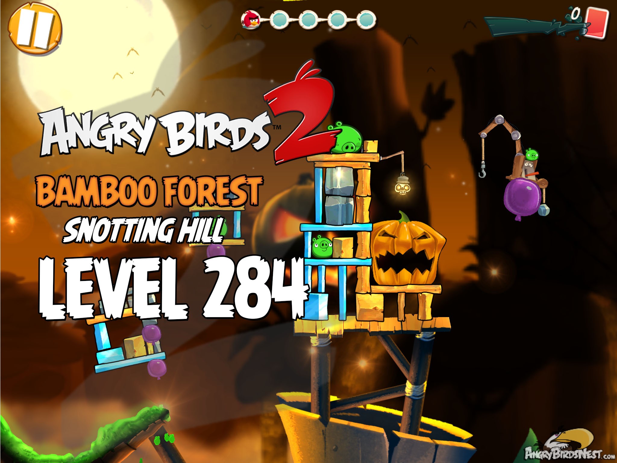 Angry Birds 2 Bambbo Forest Snotting Hill Level 284