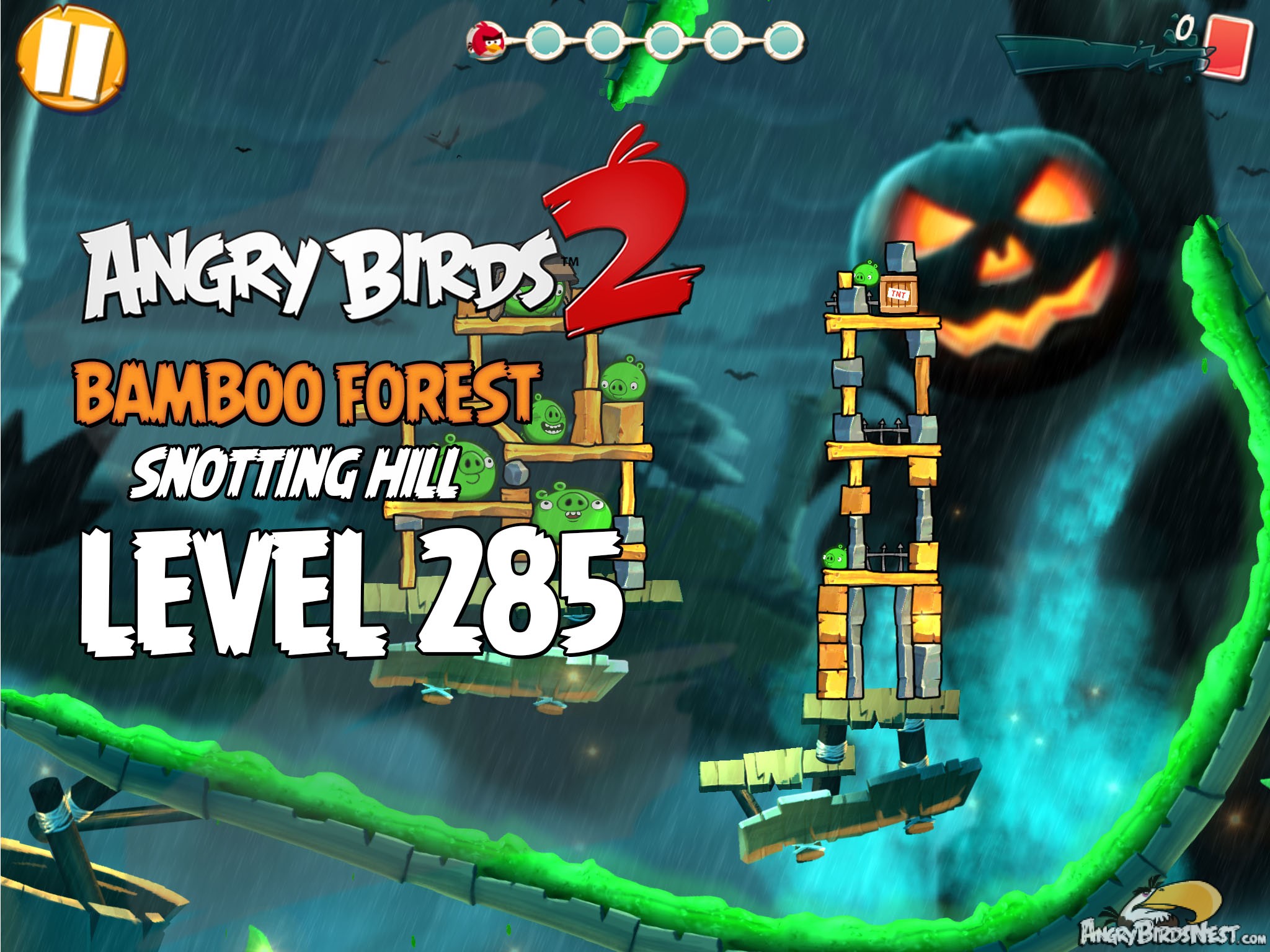 Angry Birds 2 Bambbo Forest Snotting Hill Level 285