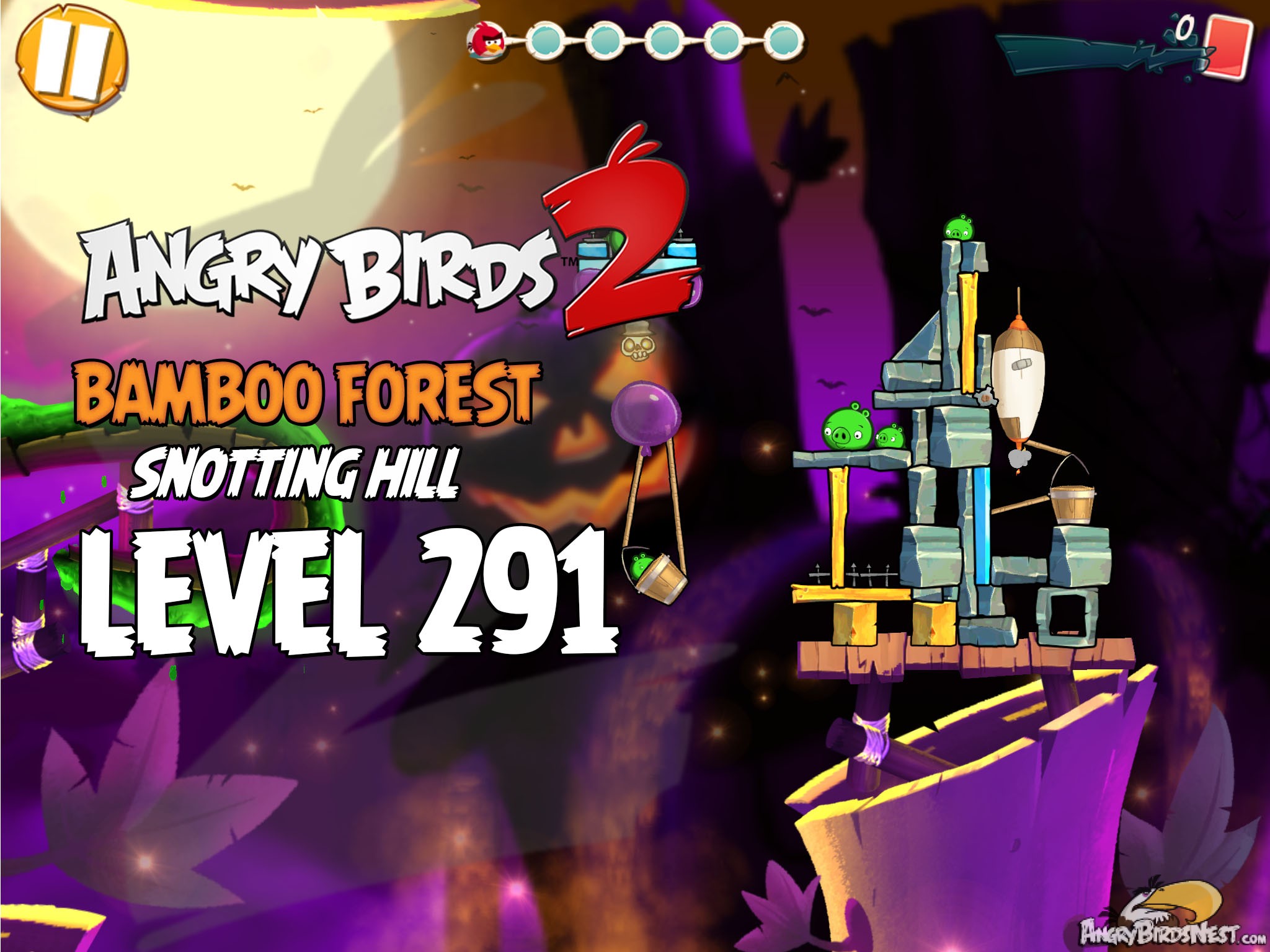 Angry Birds 2 Bambbo Forest Snotting Hill Level 291