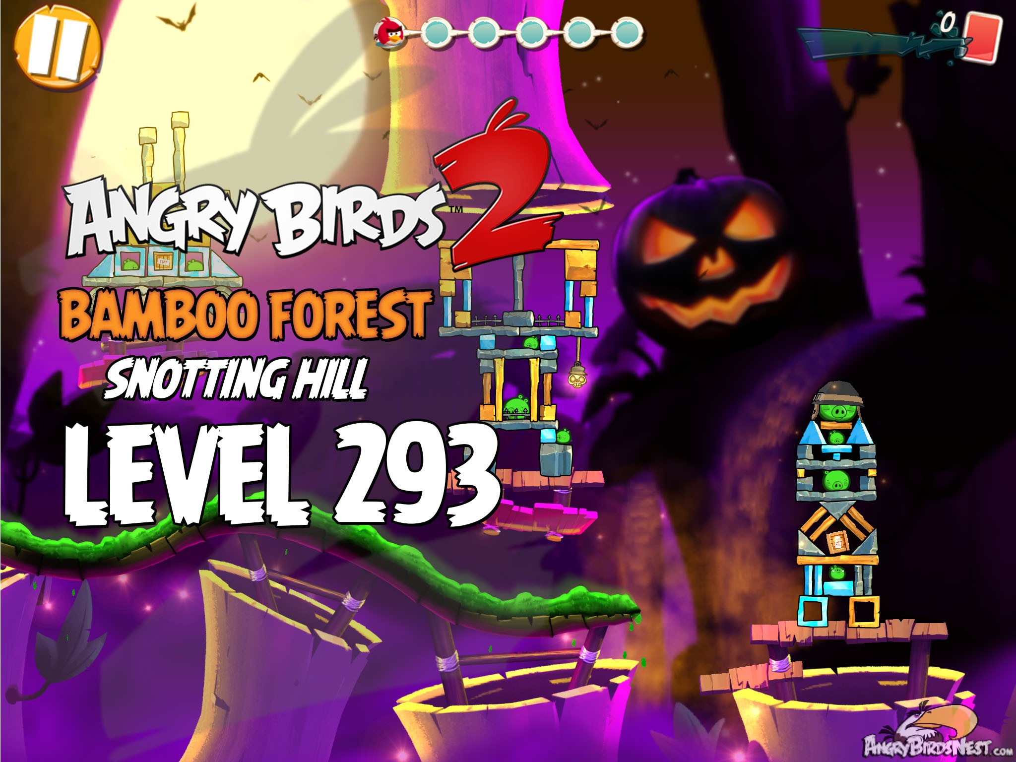 Angry Birds 2 Bambbo Forest Snotting Hill Level 293