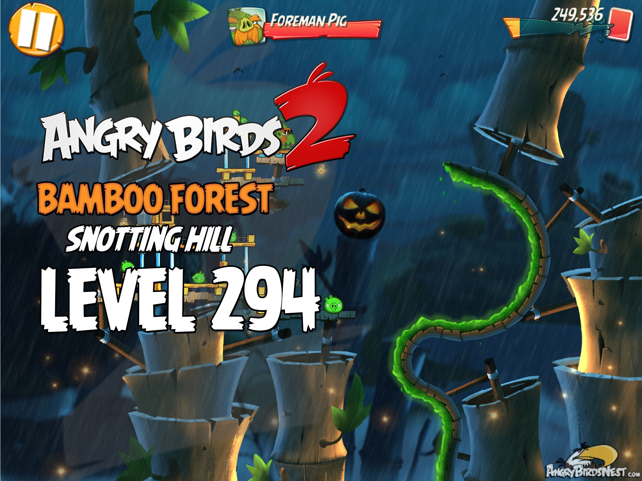 Angry Birds 2 Bambbo Forest Snotting Hill Level 294