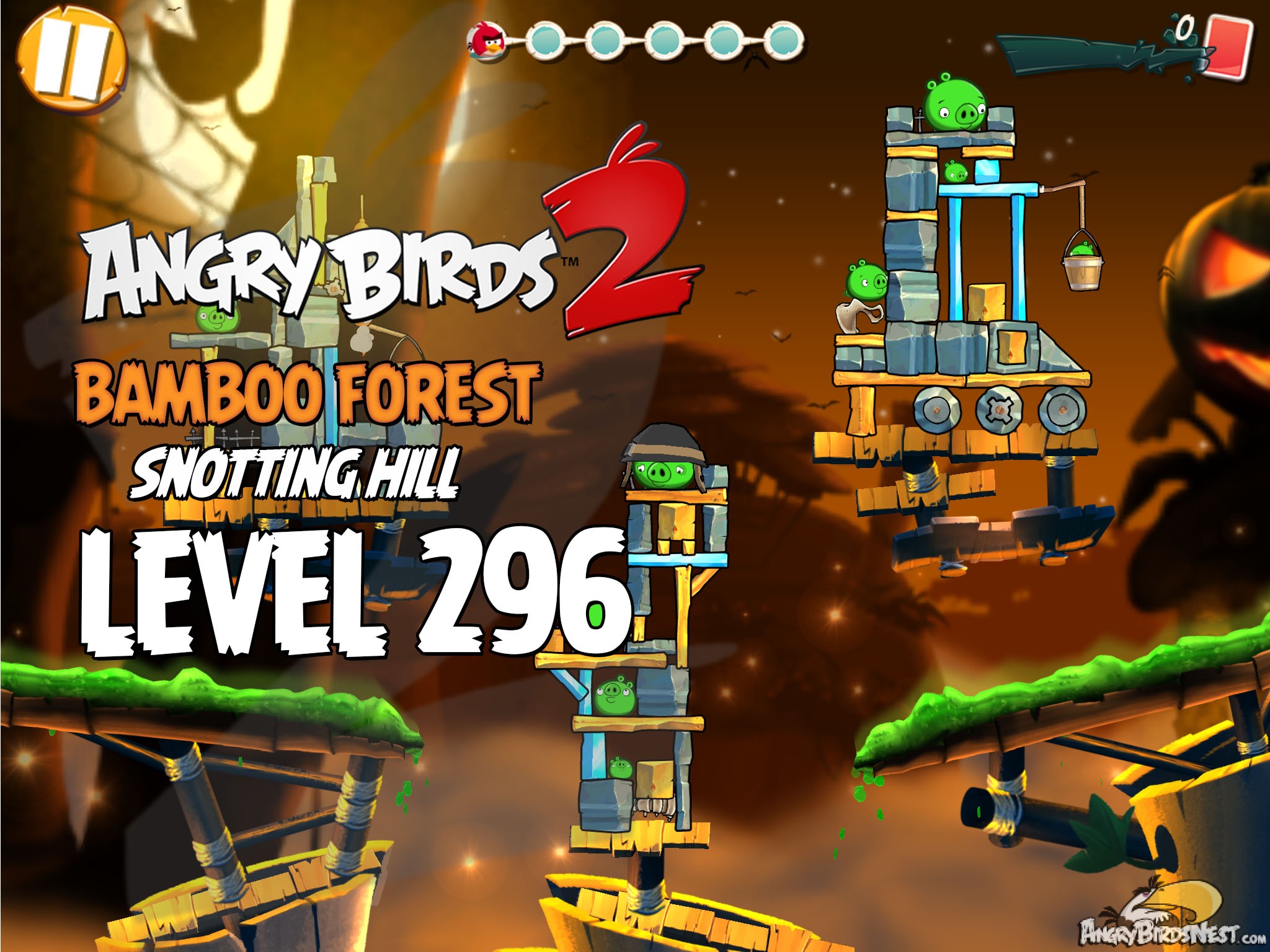 Angry Birds 2 Bambbo Forest Snotting Hill Level 296
