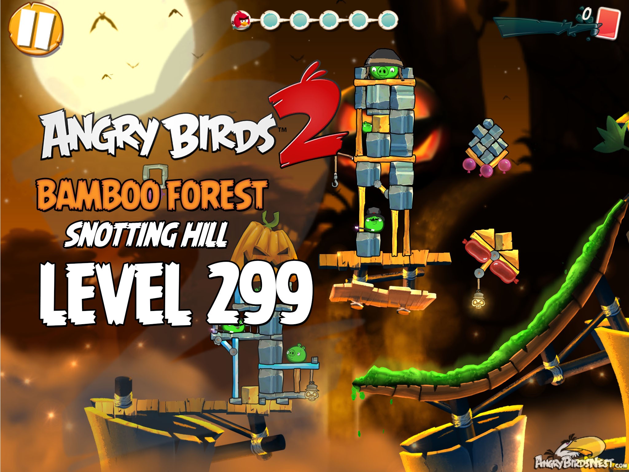 Angry Birds 2 Bambbo Forest Snotting Hill Level 299