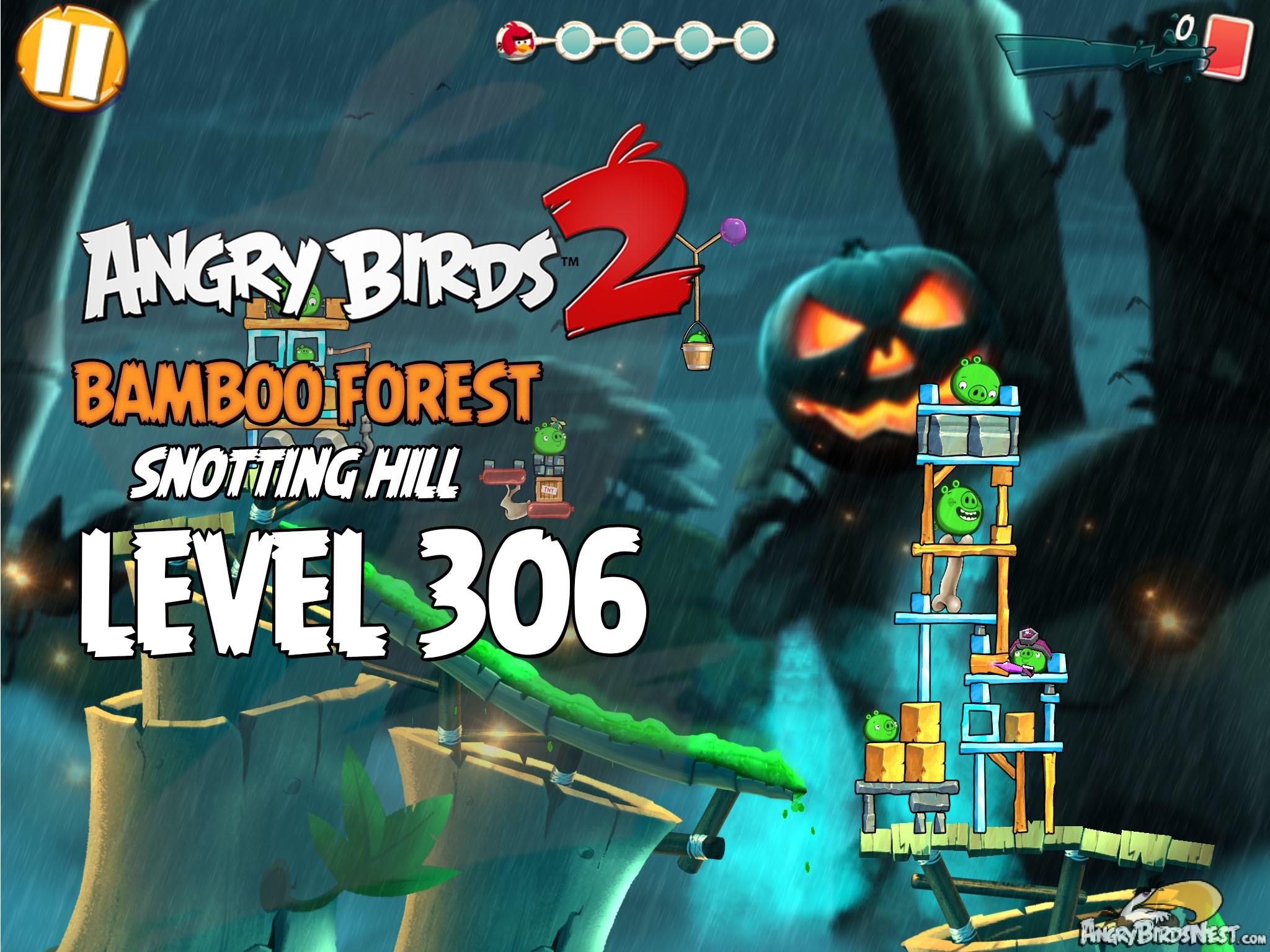 Angry Birds 2 Bamboo Forest Snotting Hill Level 306