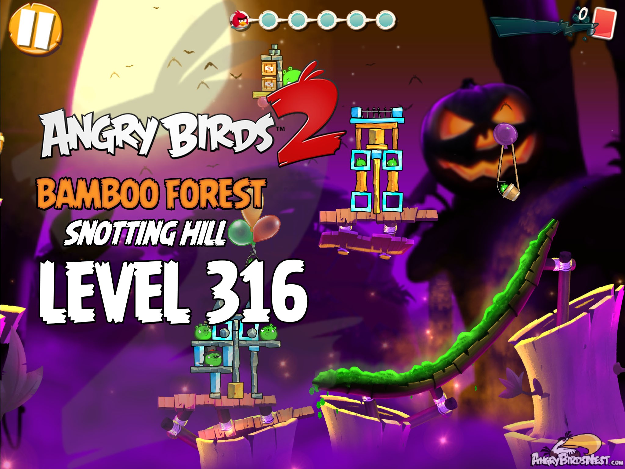 Angry Birds 2 Bamboo Forest Snotting Hill Level 316