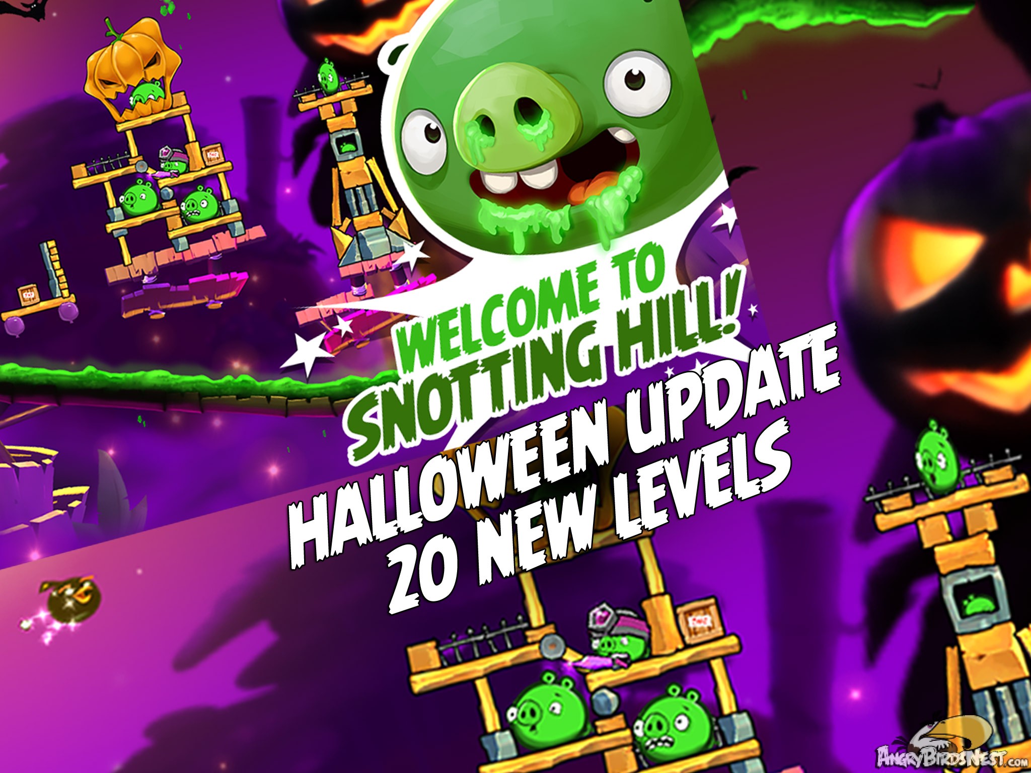 Angry Birds 2 Halloween Snotting Hill Update Featured Image