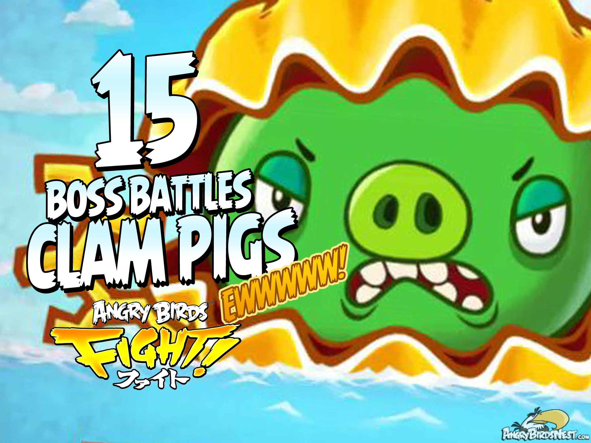 Angry Birds Fight Gameplay Part 15 Clam Pig Boss Featured Image