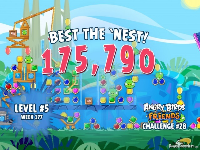 Angry Birds Friends Best the Nest Week 177 Level 5