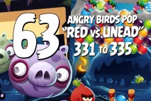 Angry Birds Pop Levels 331 to 335 Red vs The Undead Walkthroughs