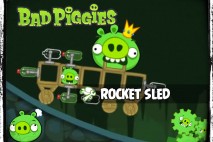 Bad Piggies – PIGineering: King Pig rides a Rocket Sled