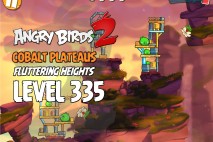 Angry Birds 2 Level 335 Cobalt Plateaus Fluttering Heights 3-Star Walkthrough
