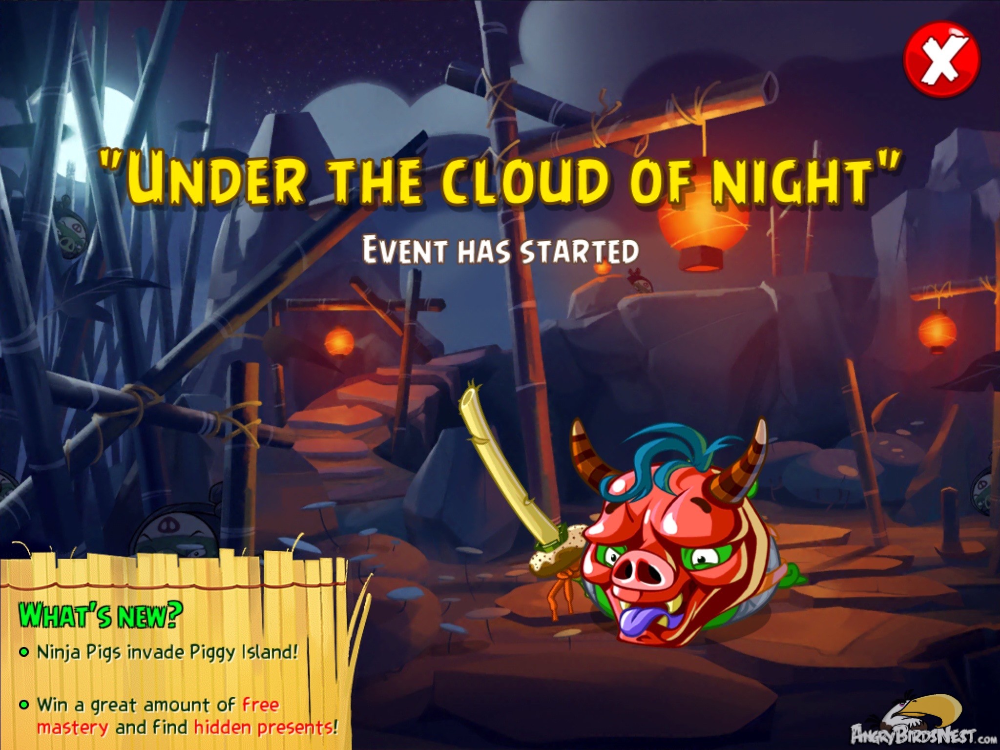 Angry Birds Epic Under the Cloud of Night Event Nov 2015