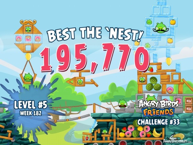 Angry Birds Friends Best the Nest Week 182 Level 5