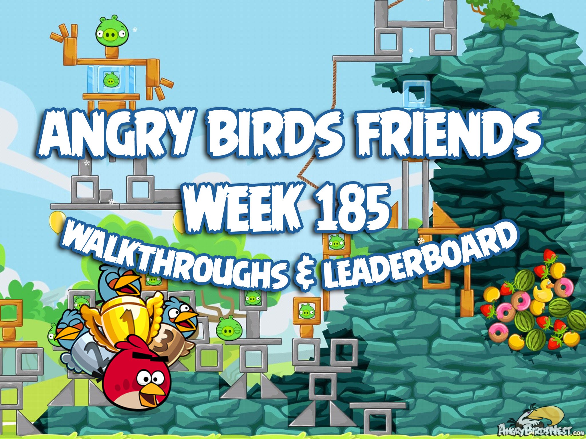 Angry Birds Friends Tournament Week 185 Feature Image