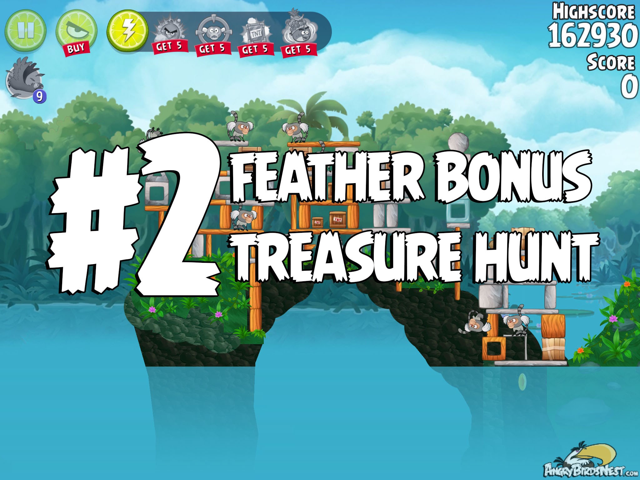 Angry Birds Rio Treasure Hunt Feather Bonus #2